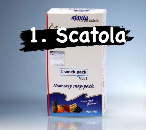 1 SCATOLA CON 7 BUSTINE/GUSTI DIVERSI SCADENZA 2027 e/o2028