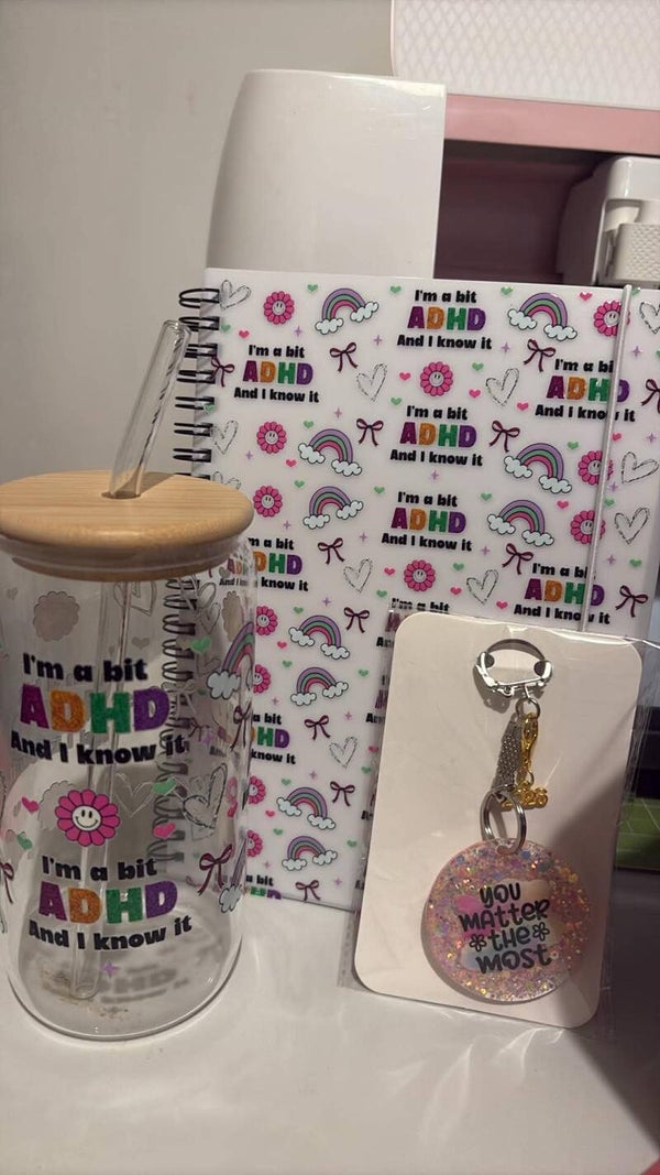 A5 ADHD Note Pad & Tumbler Bundle