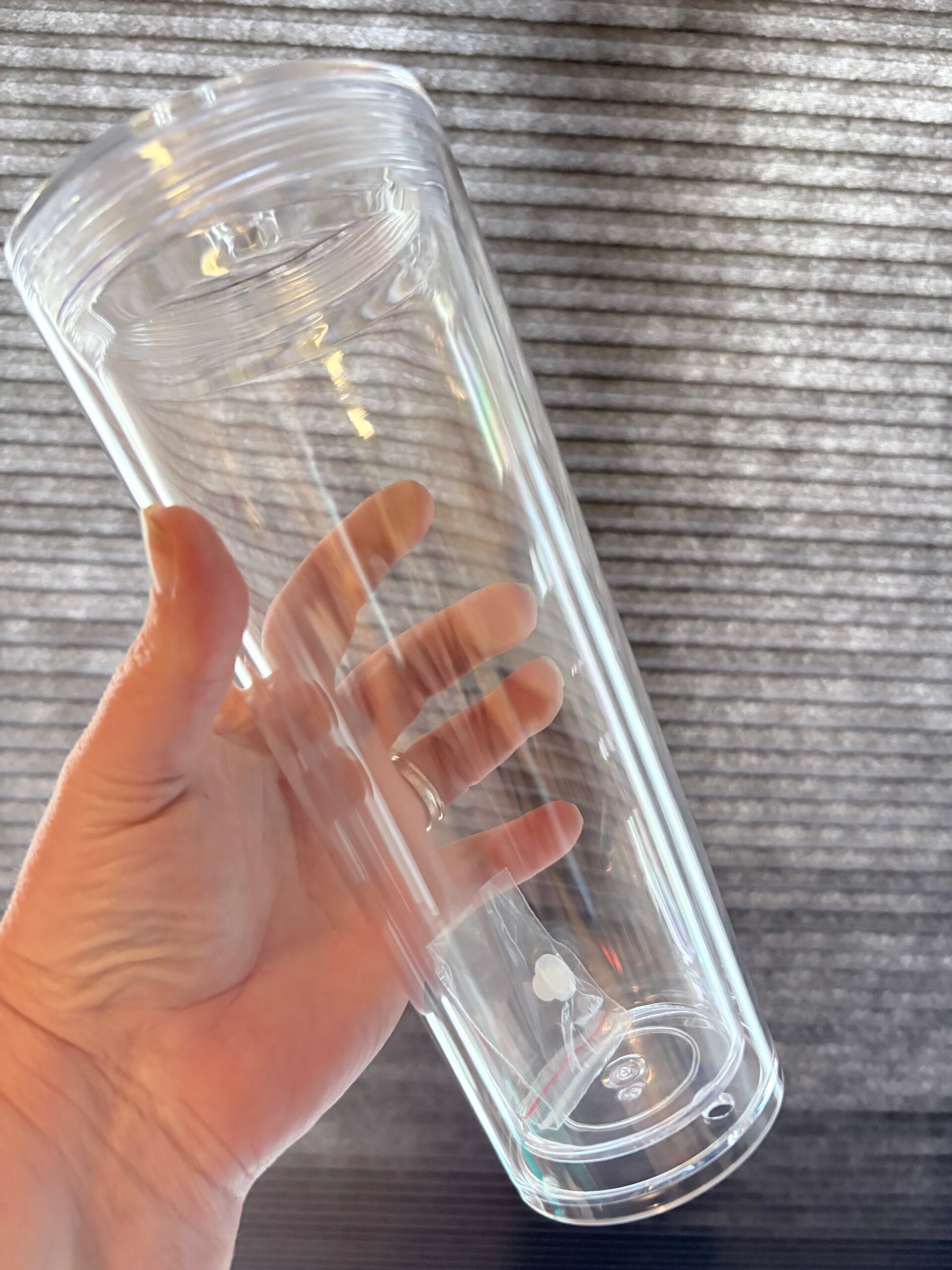 24oz Double Walled Snow Globe Tumbler