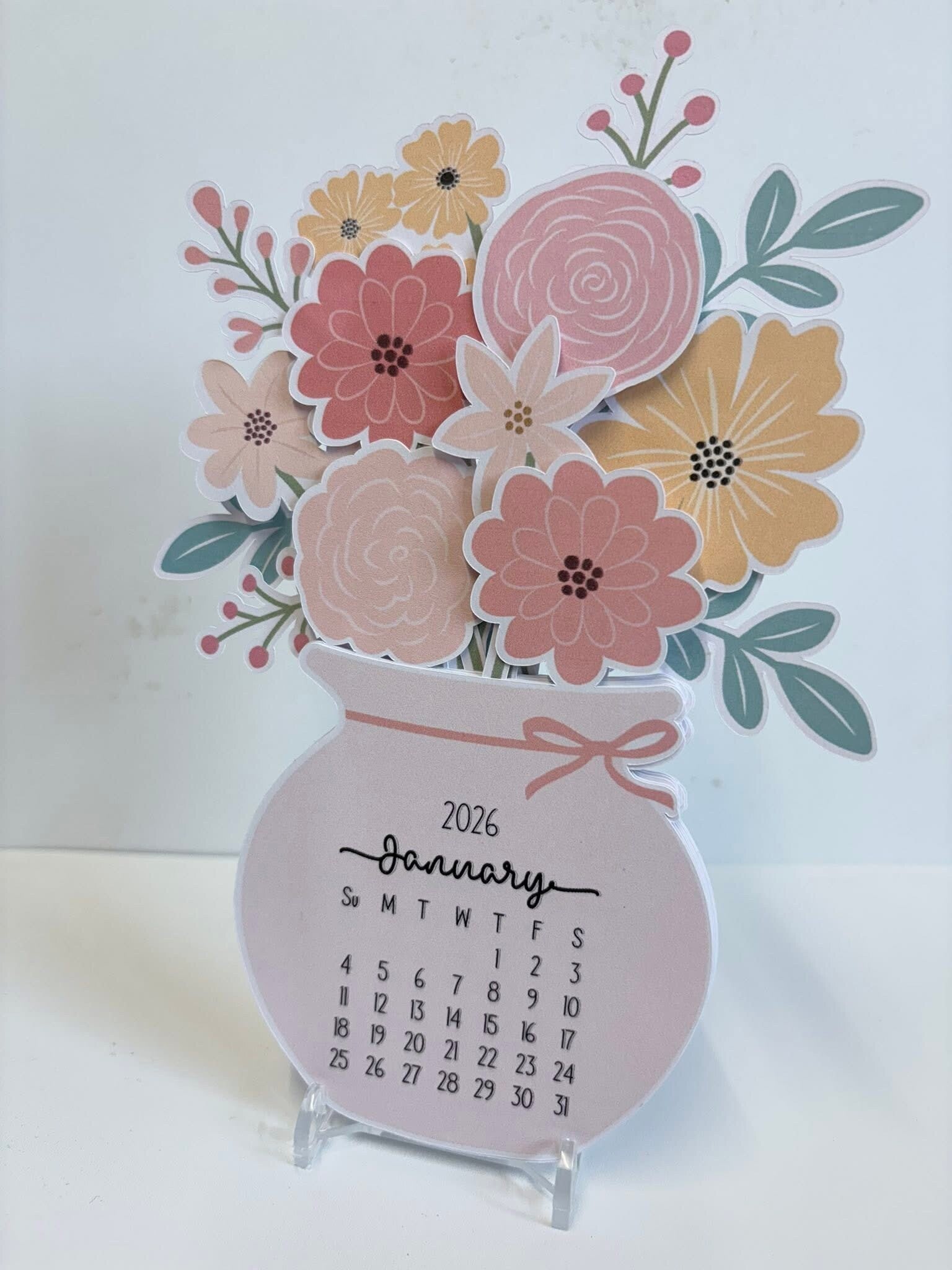 Flower Pot Calendar 2026