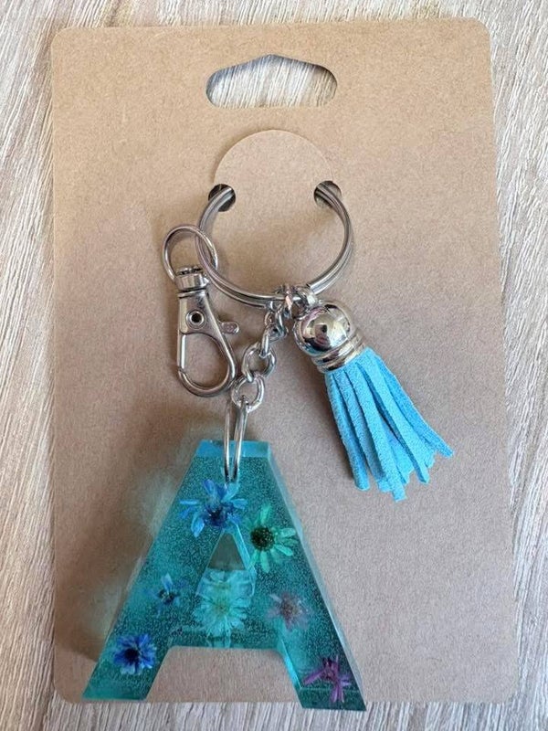 Resin Alphabet Keyrings