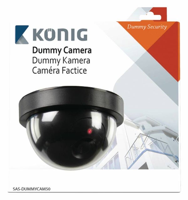 Konig Dome Dummy Camera Zwart