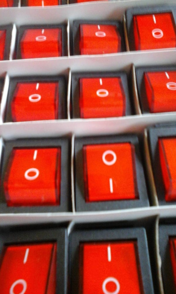 Schakelaar 2-polig aan/uit