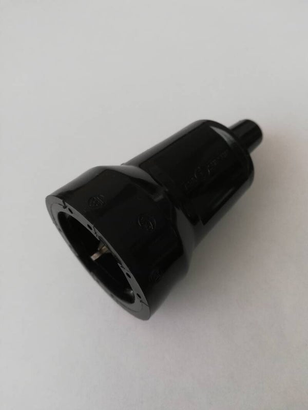 Apparaat contrastekker randaarde zwart 16A/250V