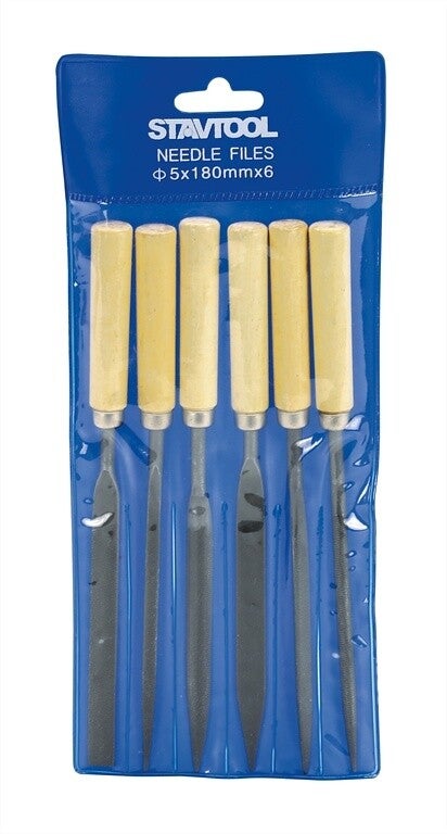 6 delige set met naaldvijlen van Stavtool
