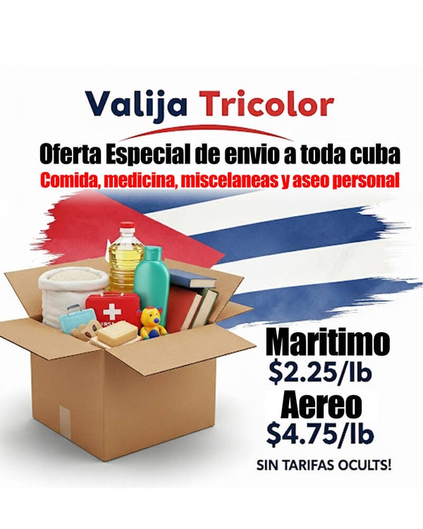 Envío Marítimo de alimentos, medicina, aseo y misceláneas