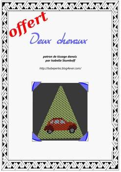 patron tissage danois deux chevaux