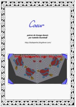 patron tissage danois coeur