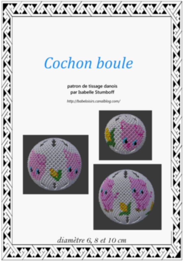 patron tissage danois cochon