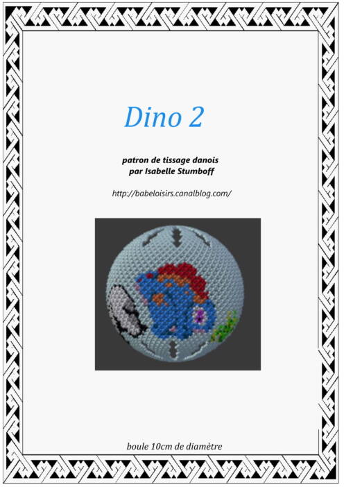 patron tissage danois dinosaure