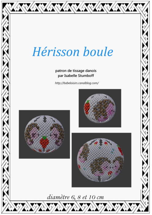 patron tissage danois herisson