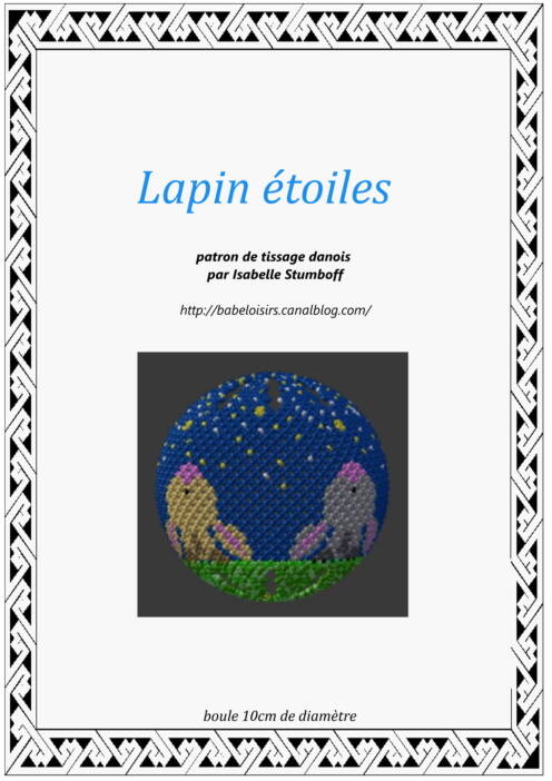 patron tissage danois lapin