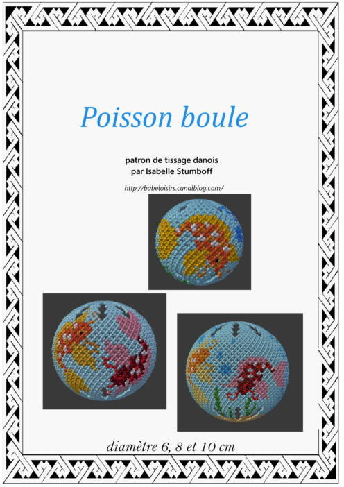 patron tissage danois poissons