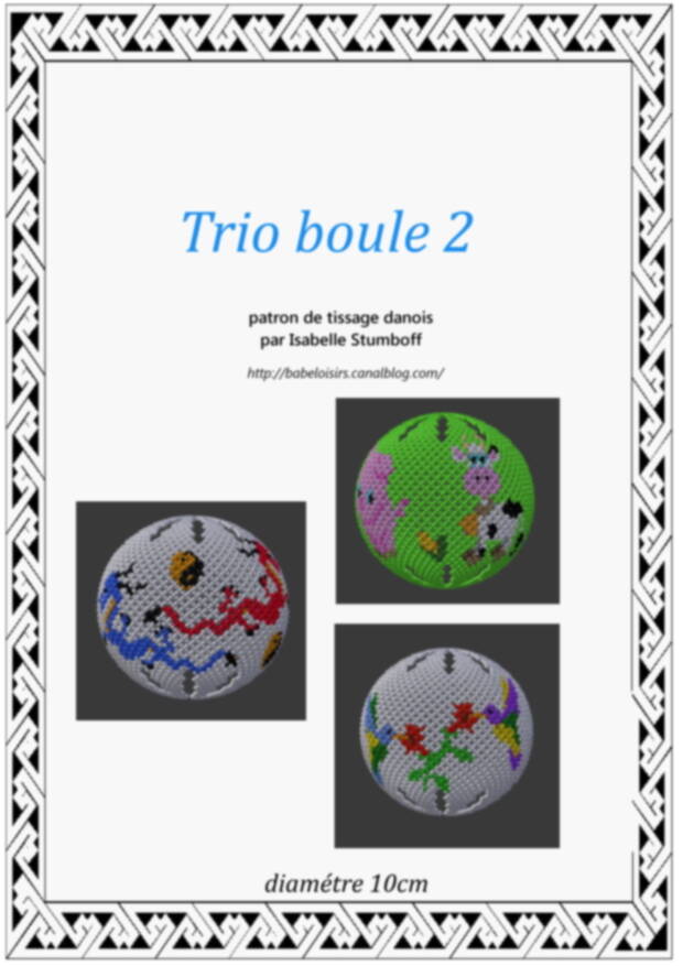 patron tissage danois dragon vache colibris