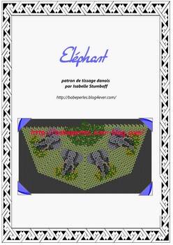 patron tissage danois elephant