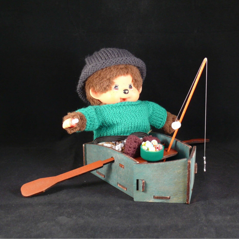 bateau Monchhichi bleu babezaza