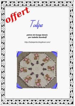 patron tissage danois tulipe