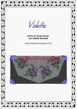 patron tissage danois violette