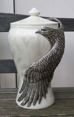 As  urn (middel) grote hond