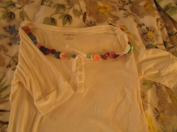 White with color half sleeves