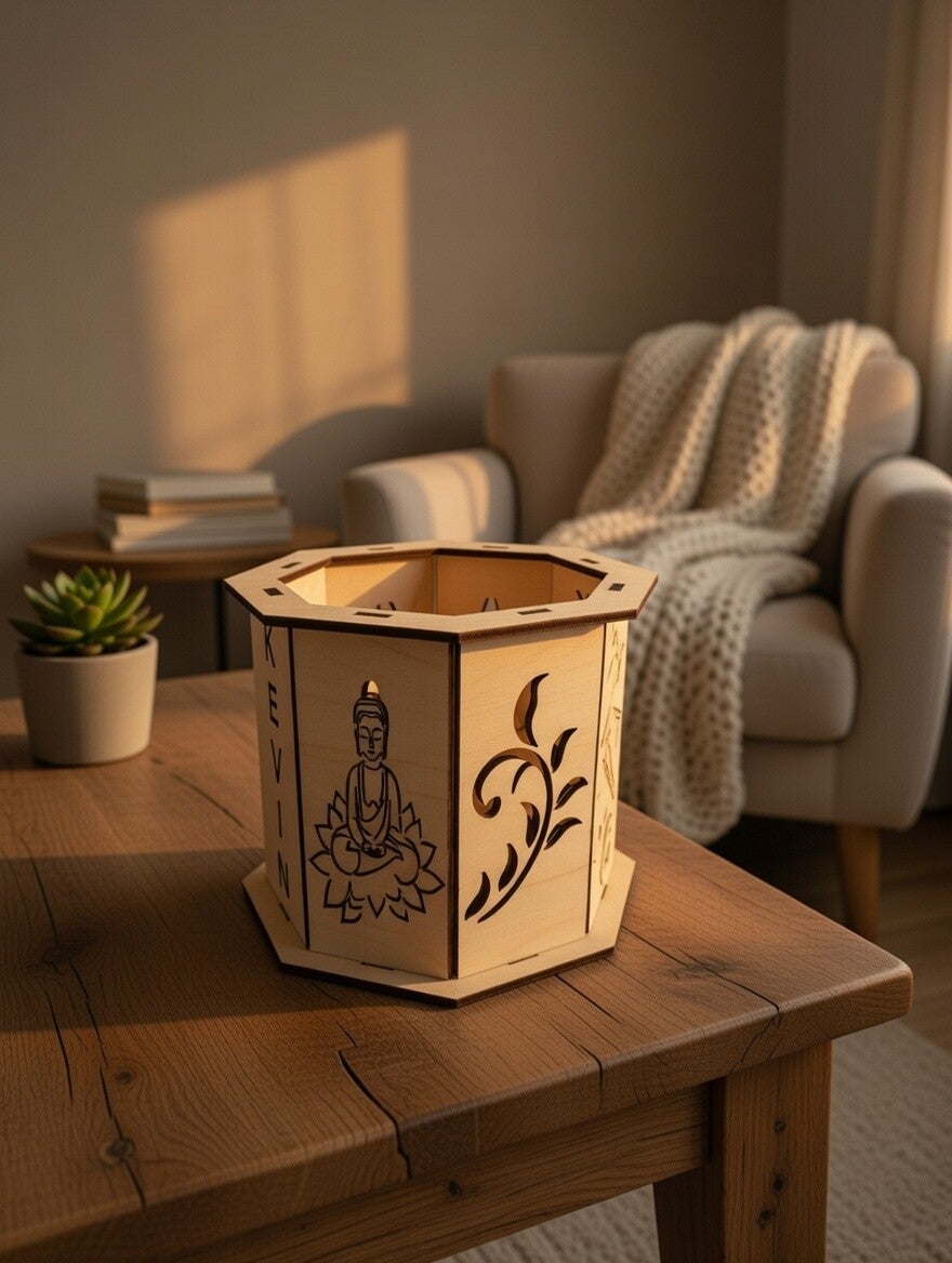 Pot à Crayons Octogonal ou Rond Personnalisé