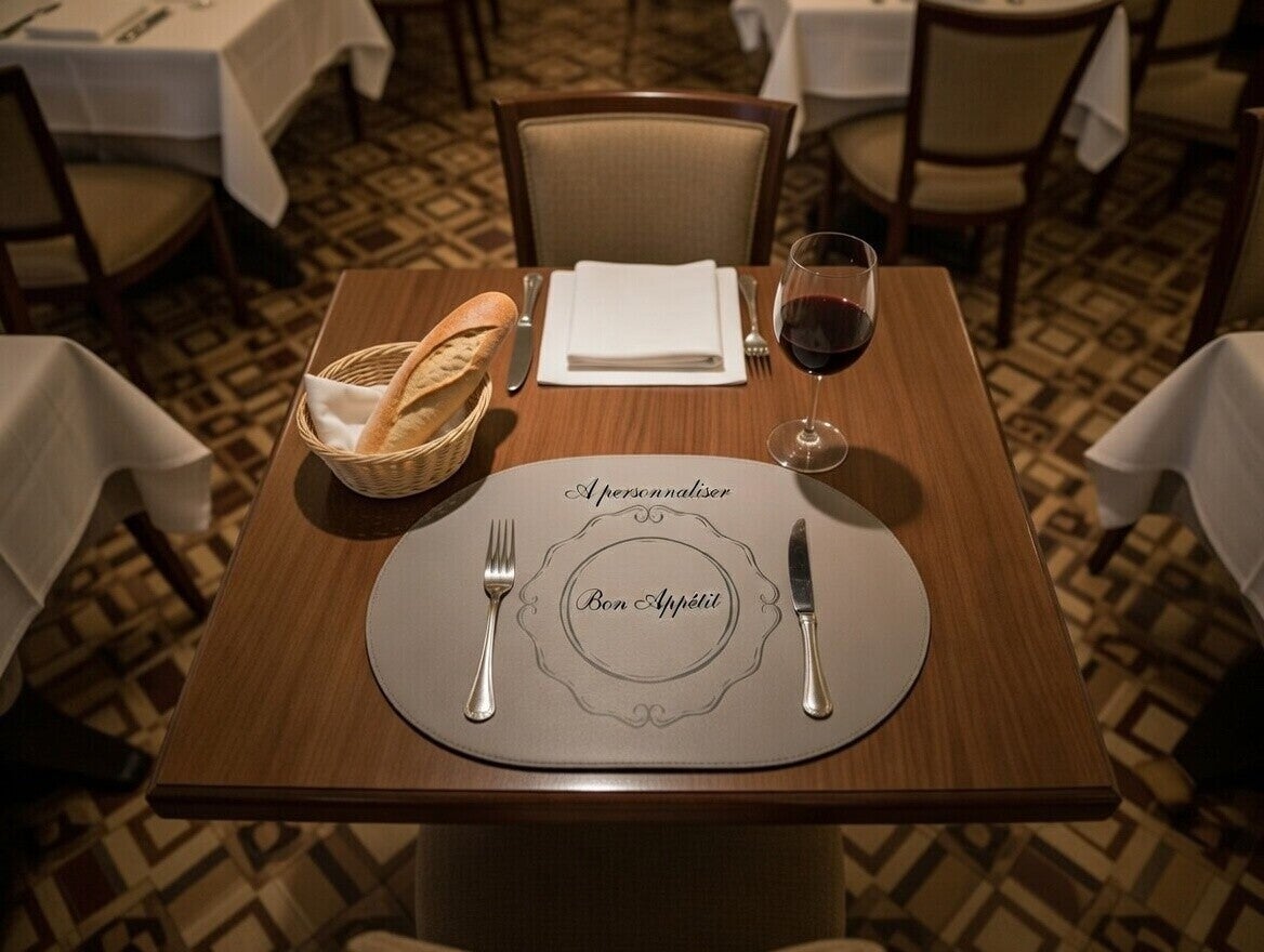 Set de Table Personnalisé - Gravure Simple