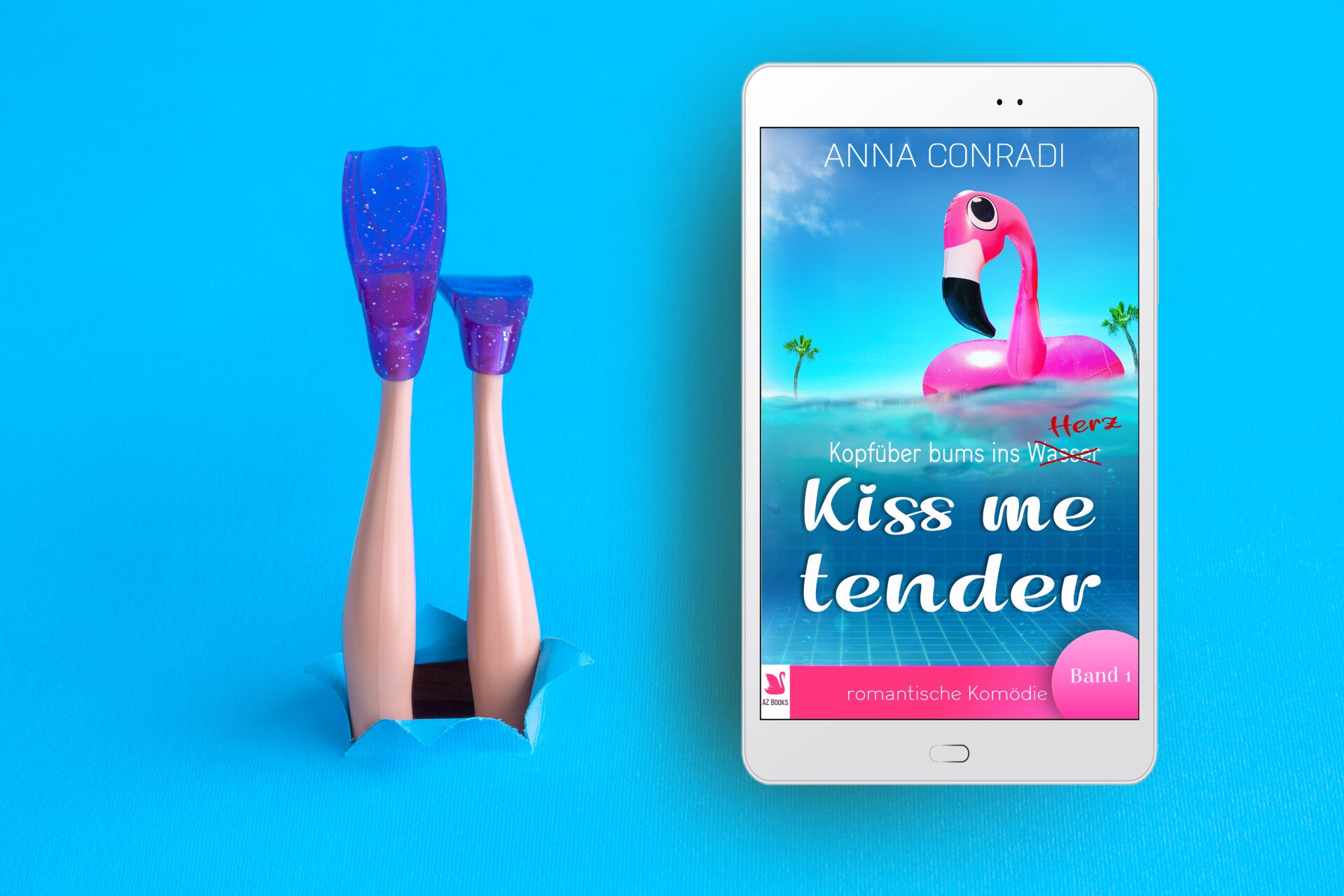 Kiss me tender – Kopfüber bums ins Herz | Gefühlsstarker Liebesroman Sommer, Herzklopfen & Neuanfang – ein charmant-erotischer Liebesroman von Anna Conradi über Mut, Vertrauen und zweite Chancen.