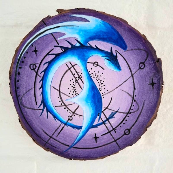 beschilderde schijf - dragon