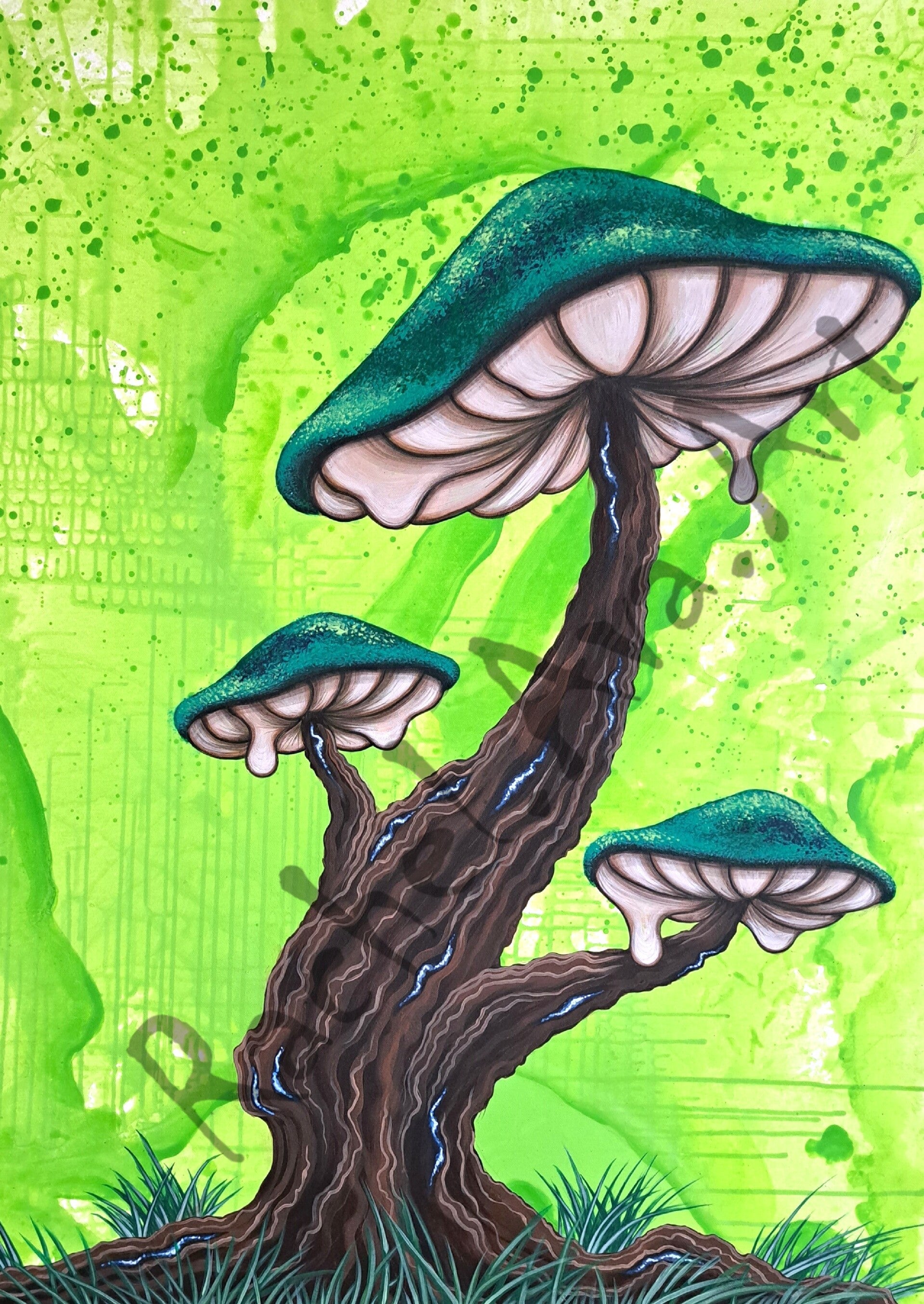 artprint - the mushroomtree