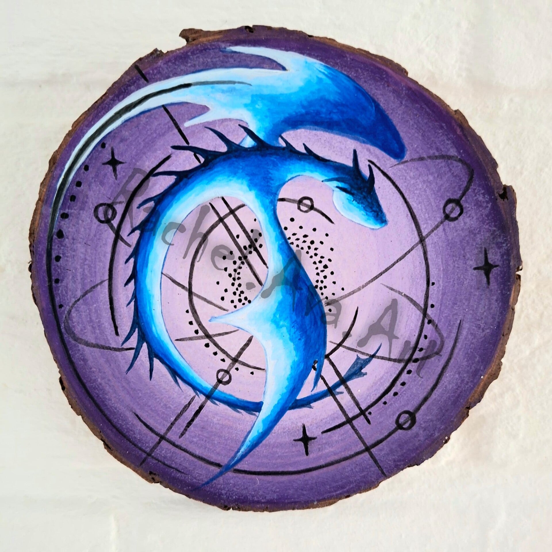 beschilderde schijf - dragon