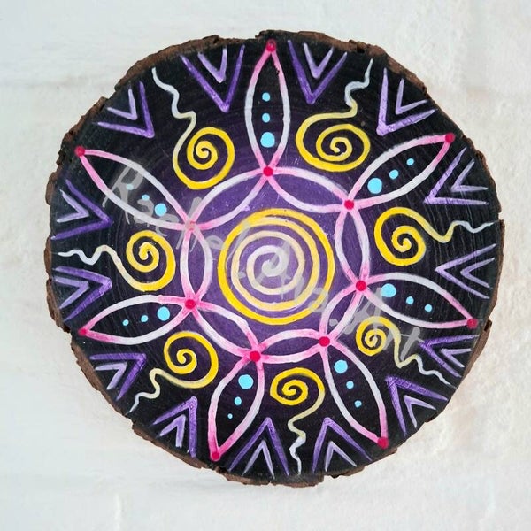 beschilderde schijf - mandala