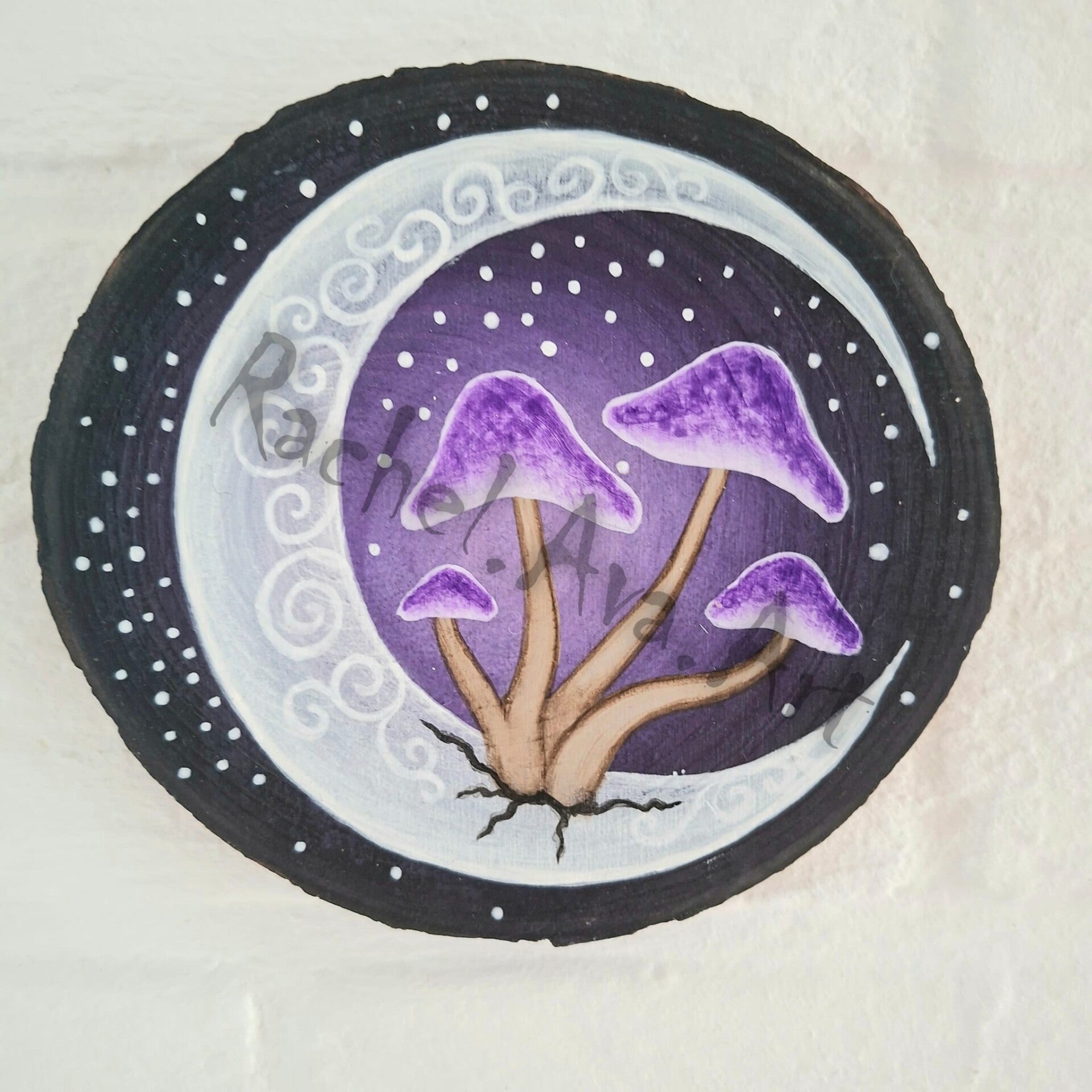 beschilderde schijf - the shroommoon
