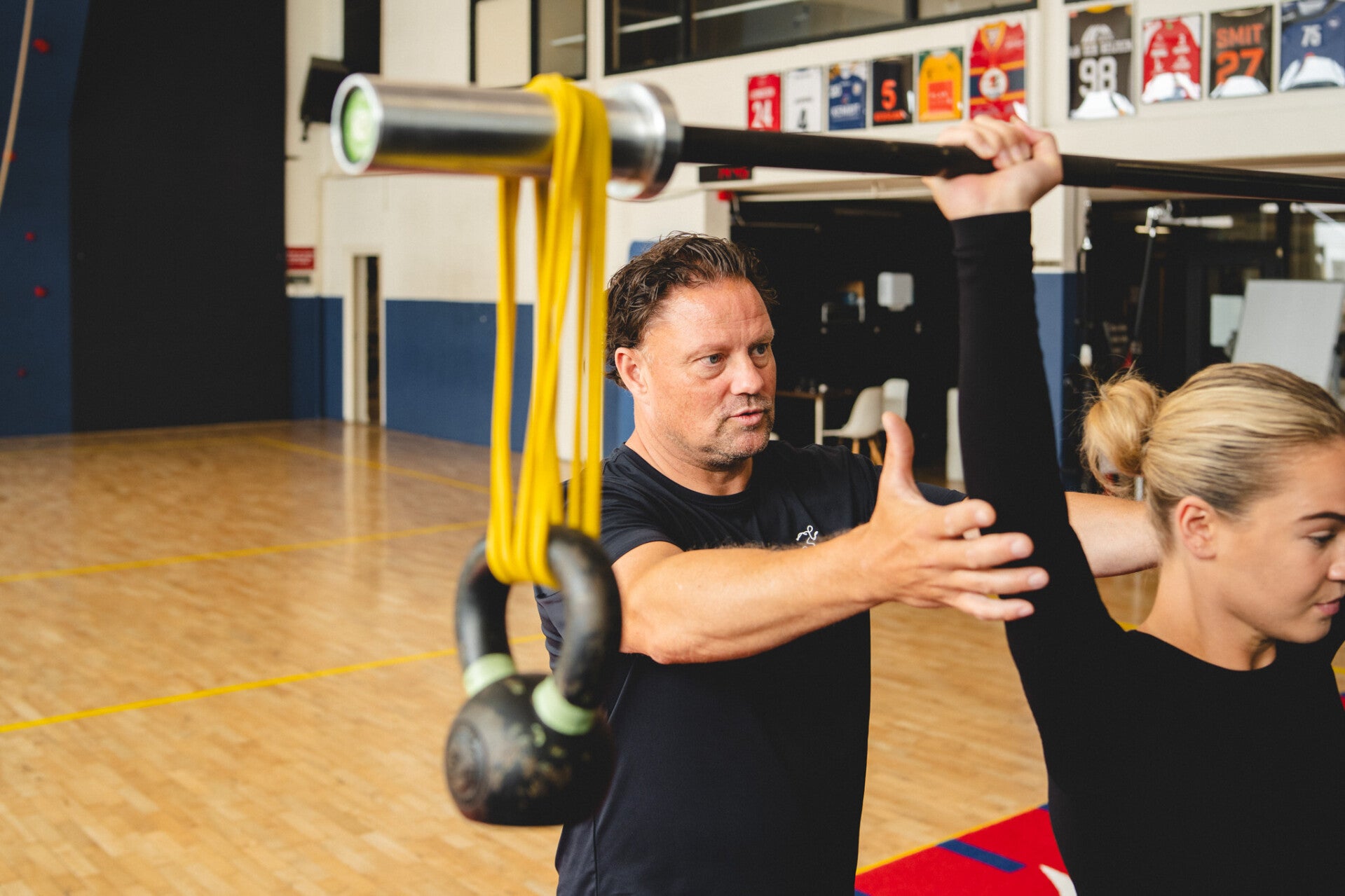 Persoonlijke begeleiding tijdens training bij SPORTIEV