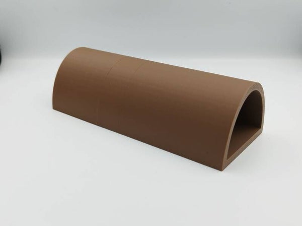 Leghol  met afneembare achterkant