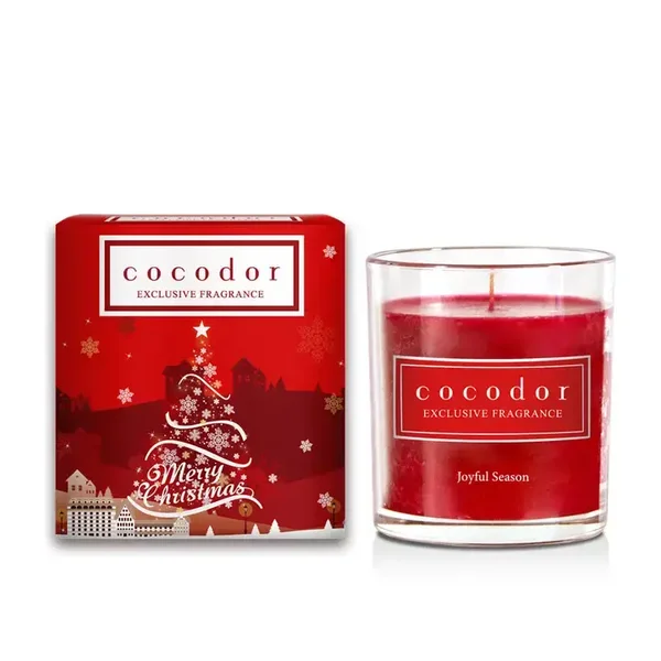 geparfumeerde kaars joyful season