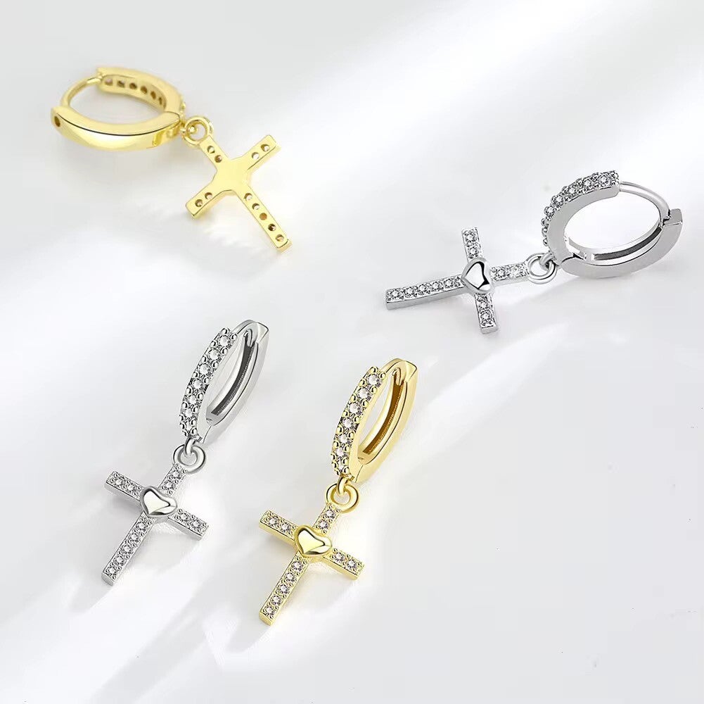 Oorbellen met kruisje