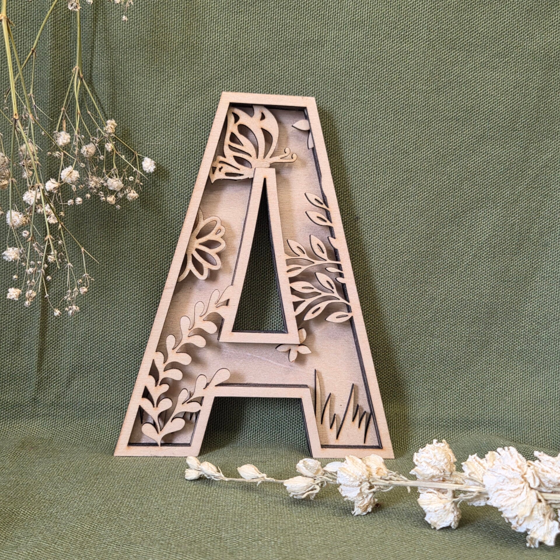 Houten 3D Letter -A-