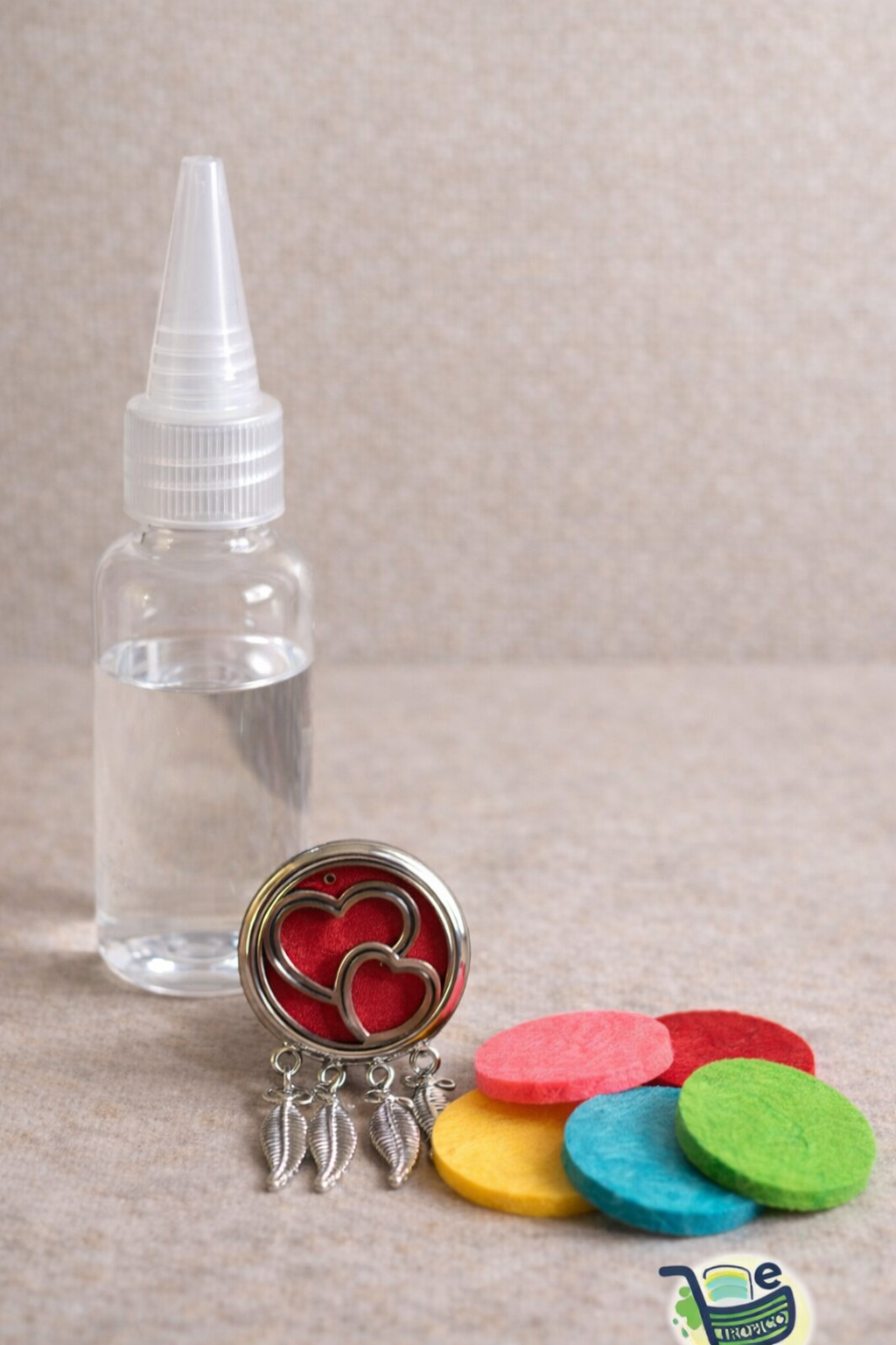 Clip diffuseur voiture DOUBLE COEUR