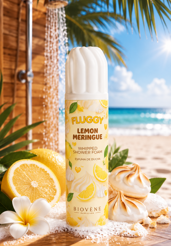 Mousse de Douche Fouettée Fluffy Lemon Meringue – Biovène Barcelona