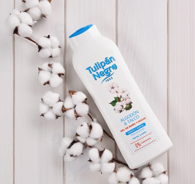 Gel douche & bain coton talc