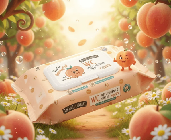 Papier toilette humide Pêche