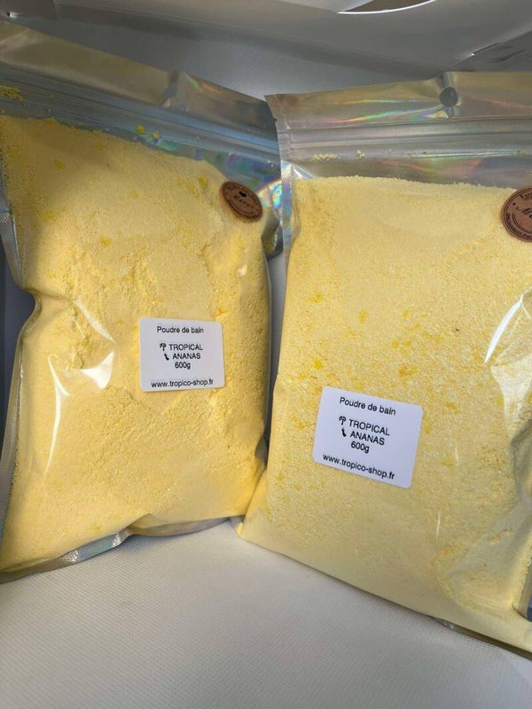 Poudre de bain parfumée Ananas 600g