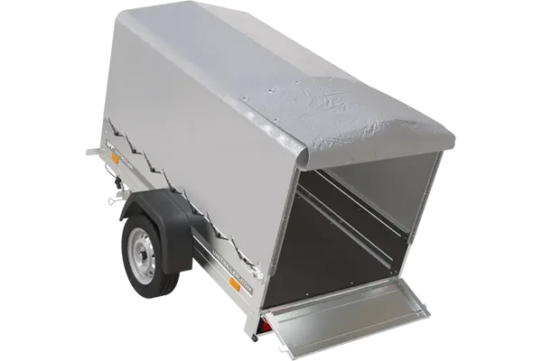 Remorque 750 kg 200 x 125 avec bâche dôme et arceau Garden Trailer 201 KIPP