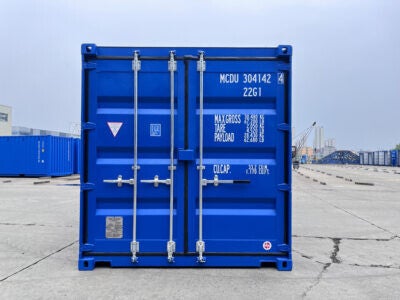 Container 20 pieds Bleu