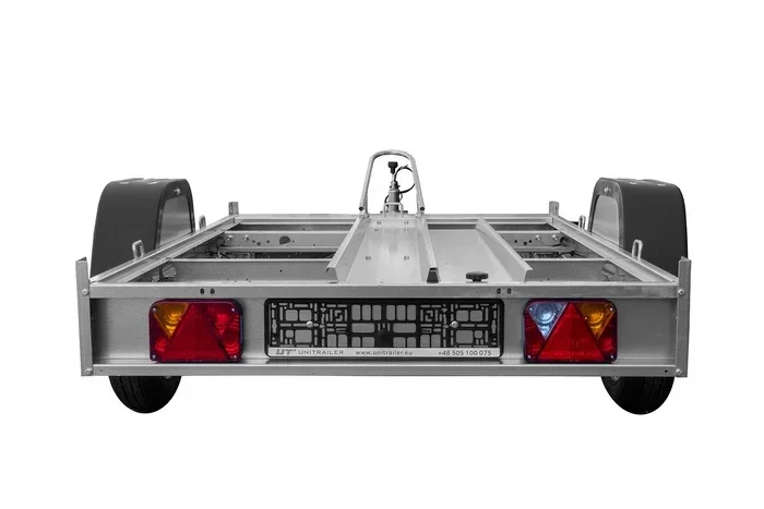 Remorque moto 1 rail unitraler sans plancher