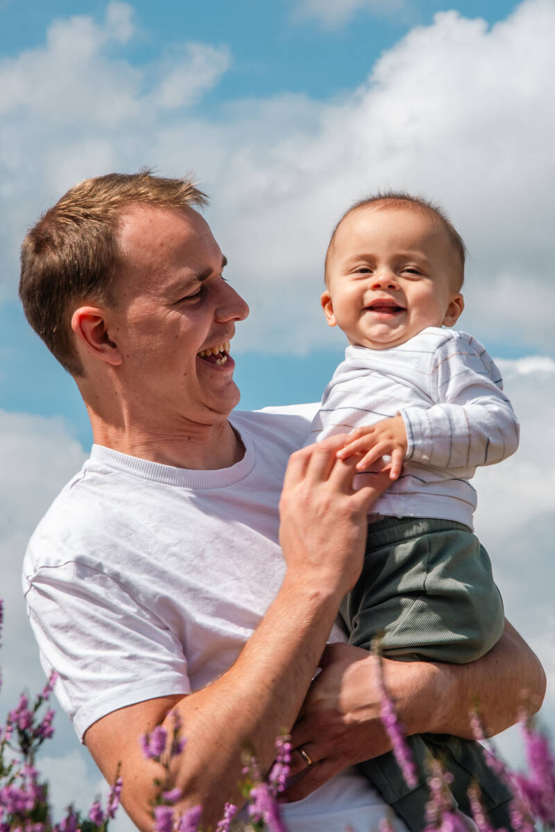Merijn met papa