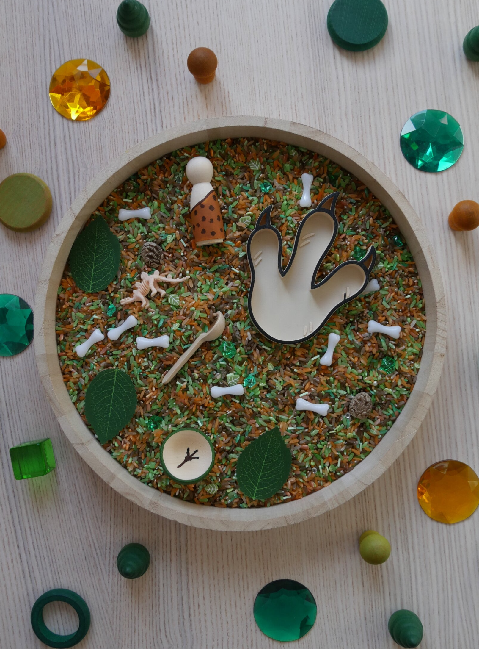 Pack sensoriel pédagogique - Dinosaure - prêt à l’emploi