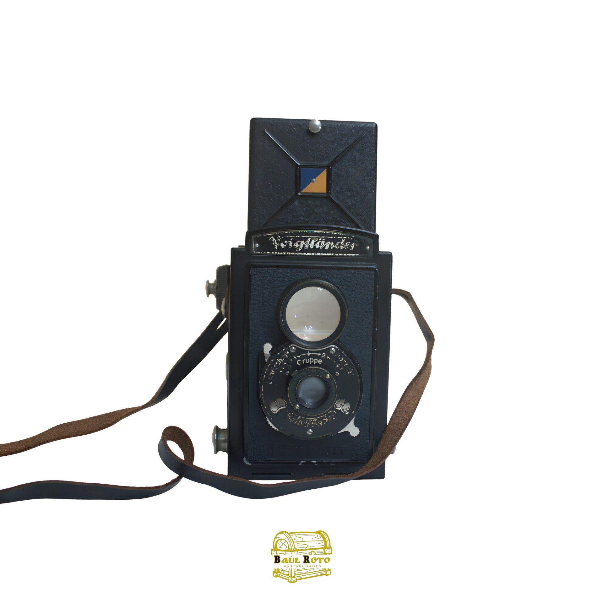 Antigua máquina de fotos Voigtländer BRILLANT-1933