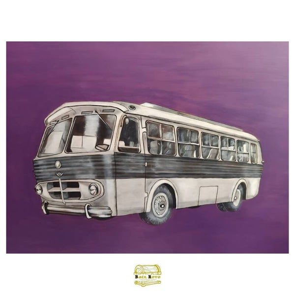 Cuadro de autobús antiguo PEGASO