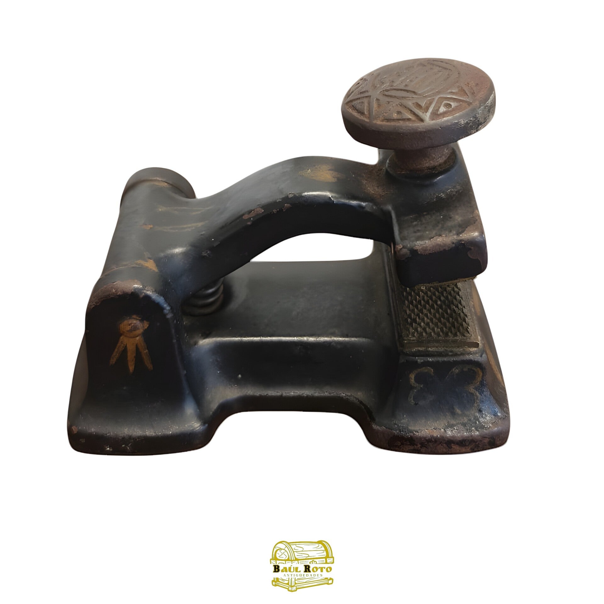 Antigua prensa de protección de cheques de los años 1900